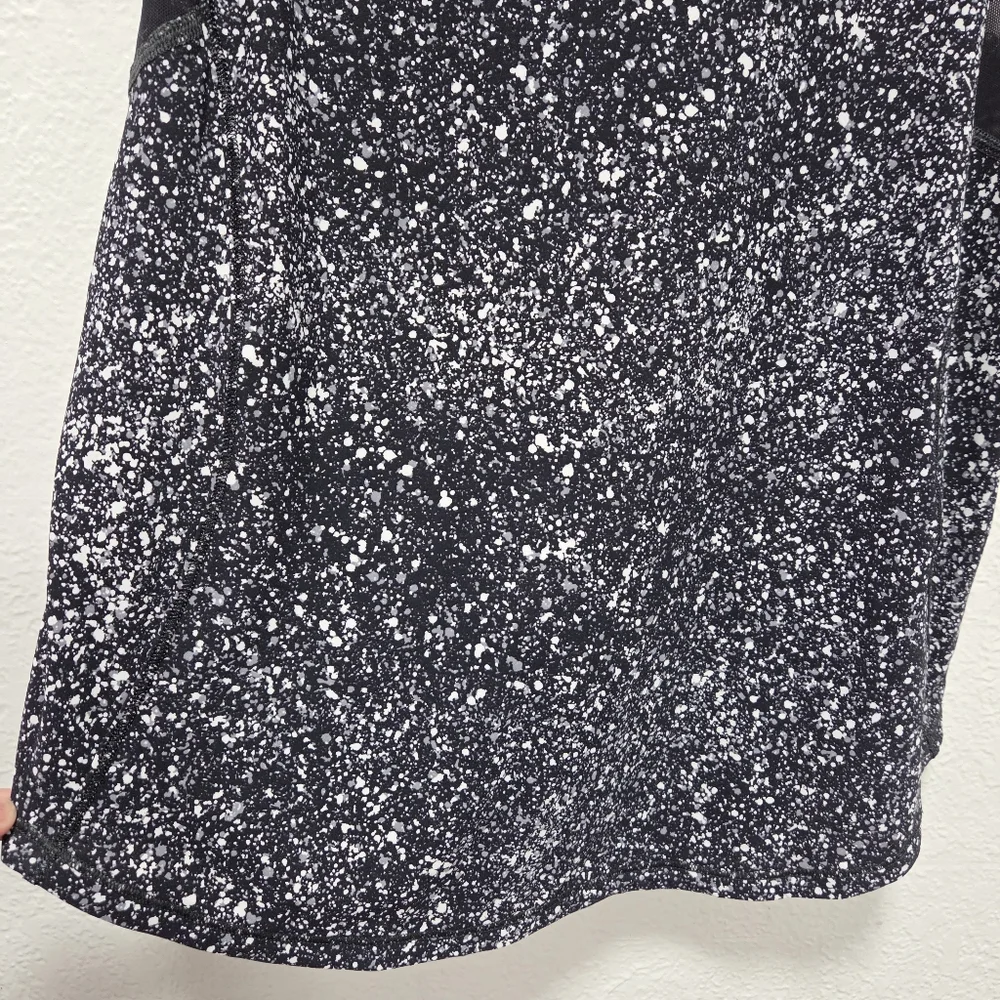 Lululemon Sculpt Tank Top Splatter White Black Mesh Athletic Workout Size 4 - Picture 5 of 14